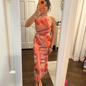 ZARA Multi Colored Maxi Dress